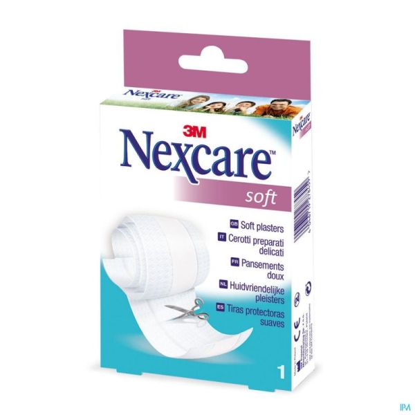 N051b Nexcare Soft Strips Bande 8cm X 1m