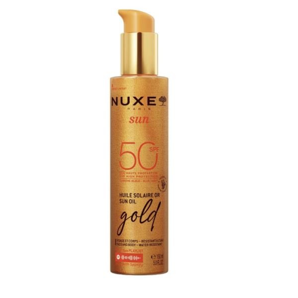 Nuxe Sun Huile Solaire Or Spf50 150ml Prix Permanent
