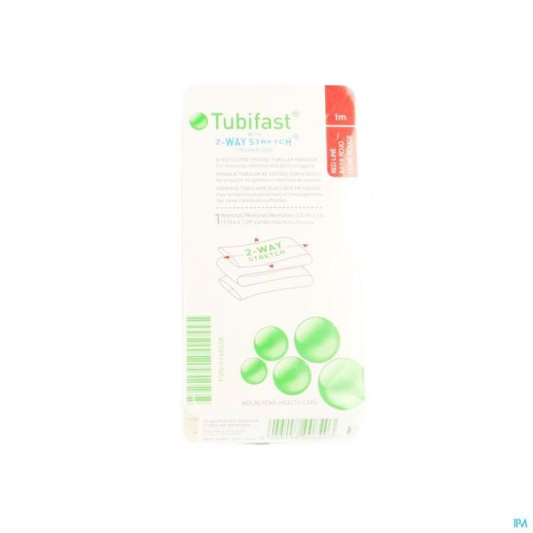 Tubifast Rouge 3,5cmx1m 2480 1 Pièce