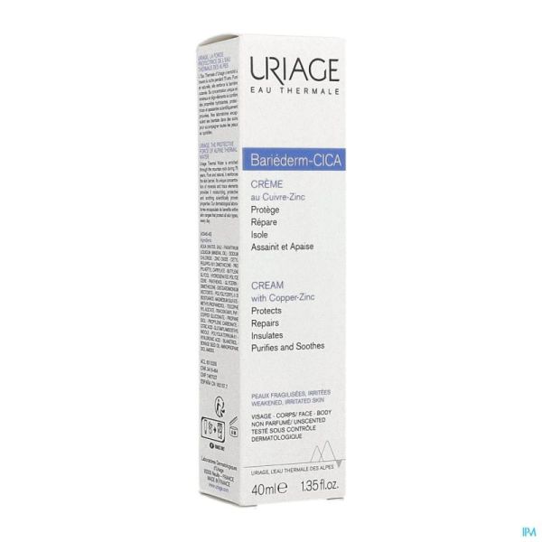 Uriage Bariederm Cica Crème Cu-zn 40 Ml