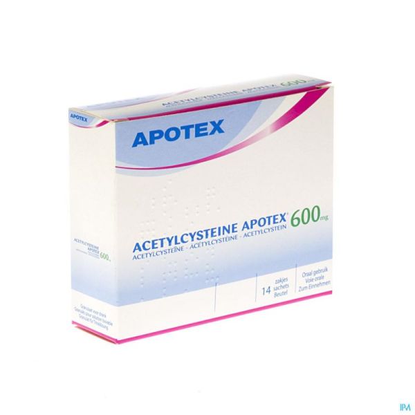 Acétylcystéine Apotex 14 Sachets 600 MG
