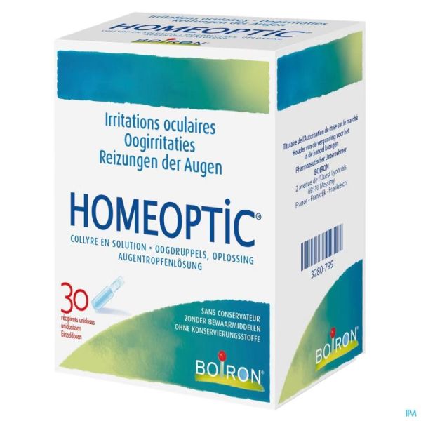 Boiron Homeoptic Collyre Unit Dose 30x0,4 Ml
