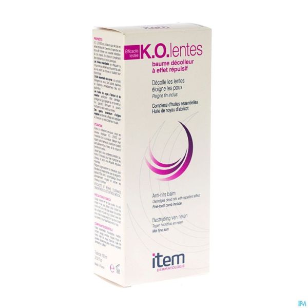Item K.o. Lentes Tube 100ml  + Peigne