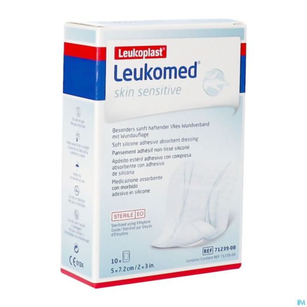 Leukomed Skin Sensible. 5cmx7,2cm 10