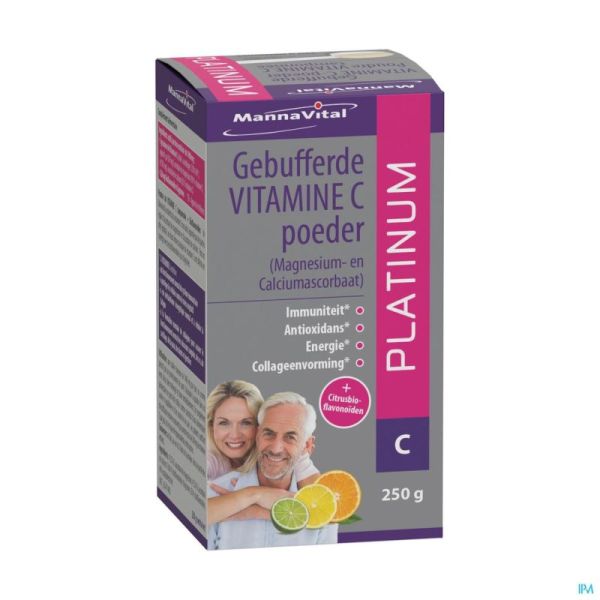 Mannavital Poudre Vitamine C Tamponnee 250g