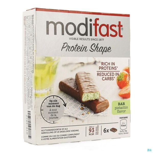 Modifast Protiplus Barre Pistache 6x27 G