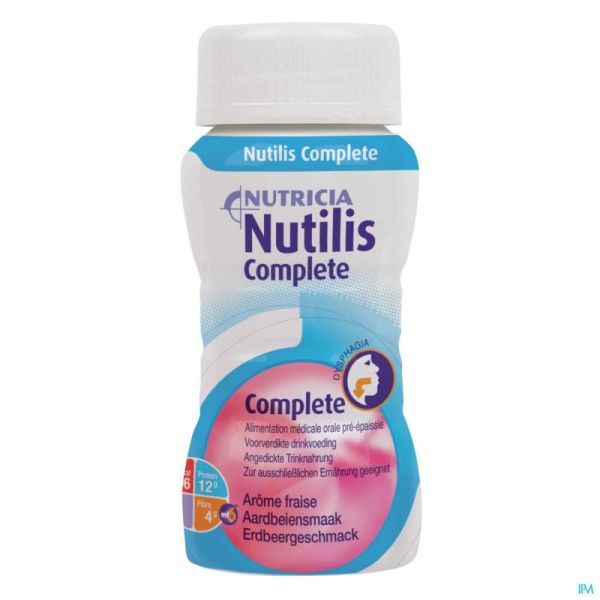 Nutilis Complete Fraise 4x125 Ml