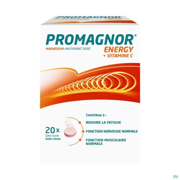 Promagnor Energy 2x10 Comprimés Effervescents