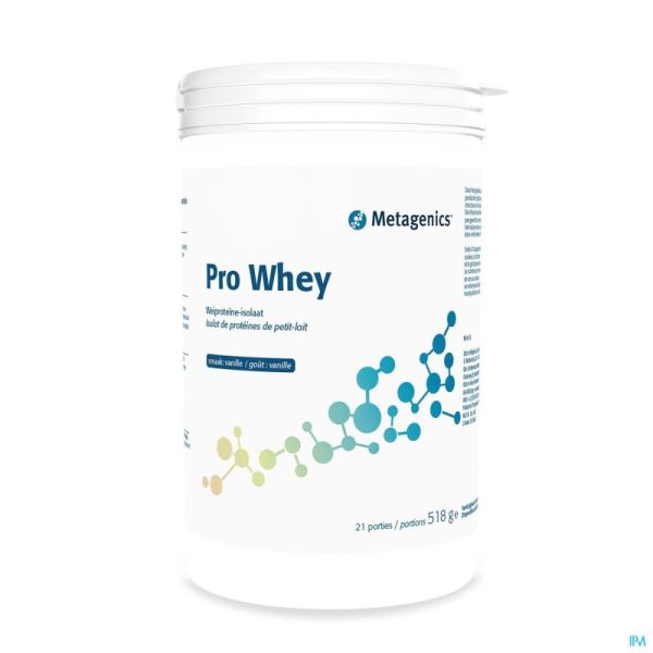 Prowhey Vanille Metagenics Poudre 