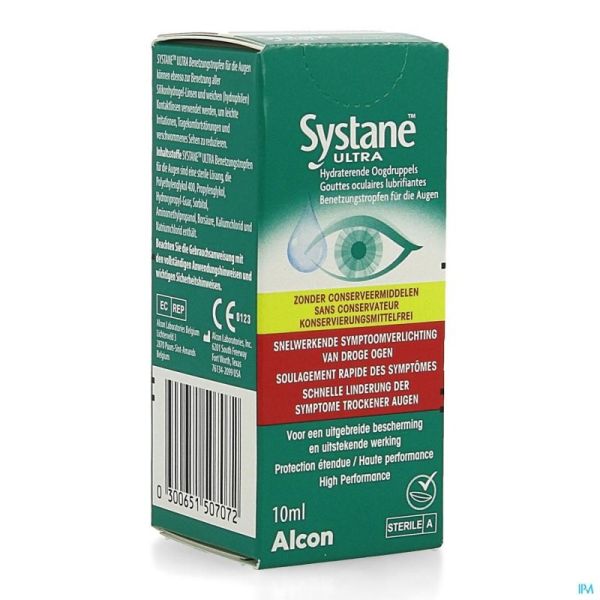 Systane Ultra Gouttes Oculaires Sans Conservateur 10ml