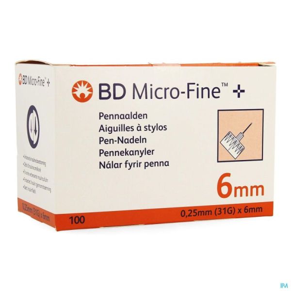 Bd Microfine Aiguille.stylo 0,25mm 31g 6mm 100 320734