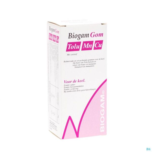 Biogam Gom2000 Mn-cu Tolu 40 Comprimés A Sucer