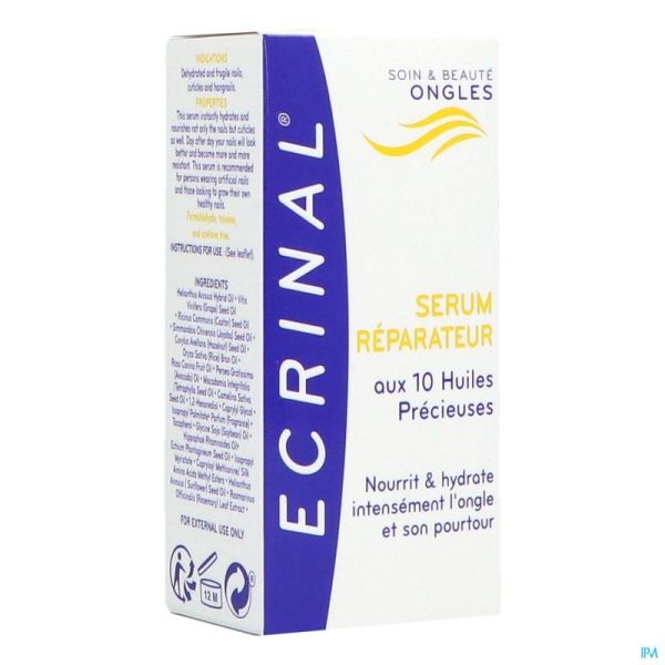 Ecrinal Sérum Réparateur 20145 Flacon 10 M