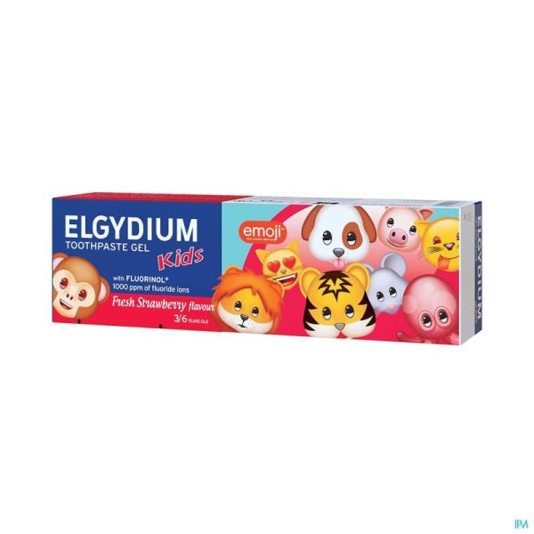 Elgydium Kids Emoji Dentifrice Fraise Givree 50ml