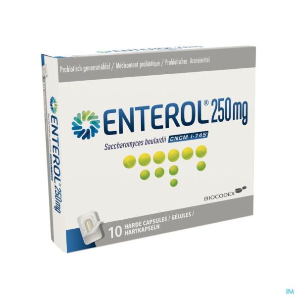 Enterol Alublister 10 Gélules 250 Mg