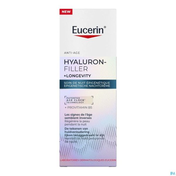 Eucerin Hyalur.filler+longev.soin Nuit Epig.50ml