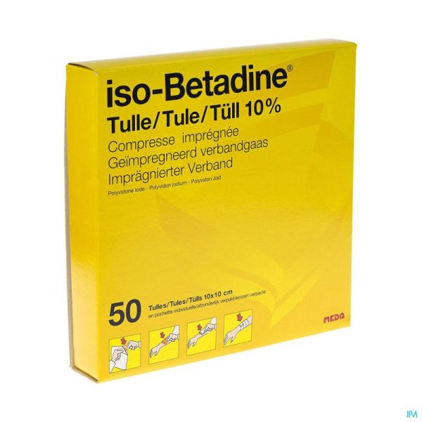 Iso Betadine Tulle 50 Compr