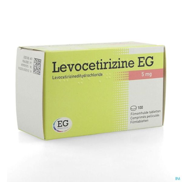 Levocetirizine E.g. 100 Comprimés 5 Mg