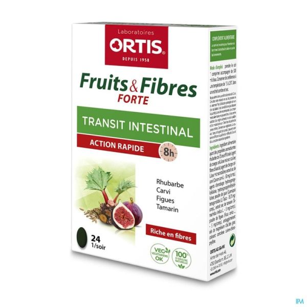 Ortis Fruits & Fibres Forte Comprimés 24