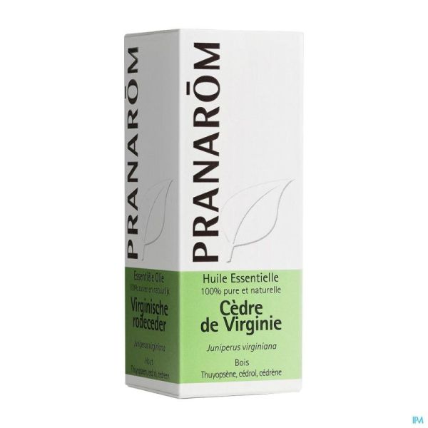 Pranarom Cedre Virginie 324 Huile Essentielle 10 Ml