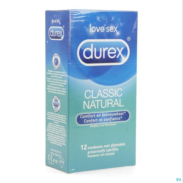 Préservatifs Durex Classic Natural 12 Pièces