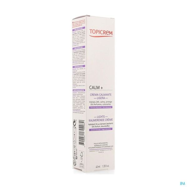 Topicrem Calm+ Crème Apaisante Légère 40ml