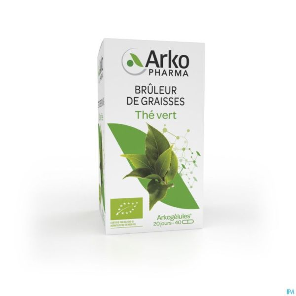 Arkogelules Thé Vert Bio Gélules 40