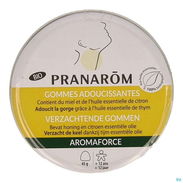 Aromaforce Bio Gommes Adoucissantes Miel 45 Gommes Adoucissantes