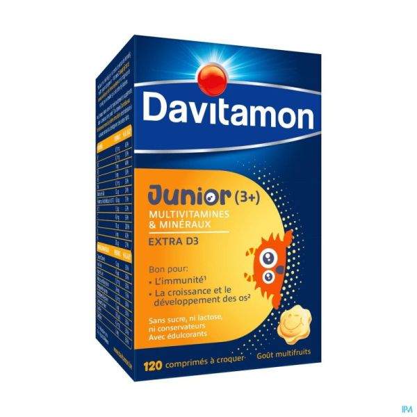 Davitamon Junior Multifruit 120 Comprimés