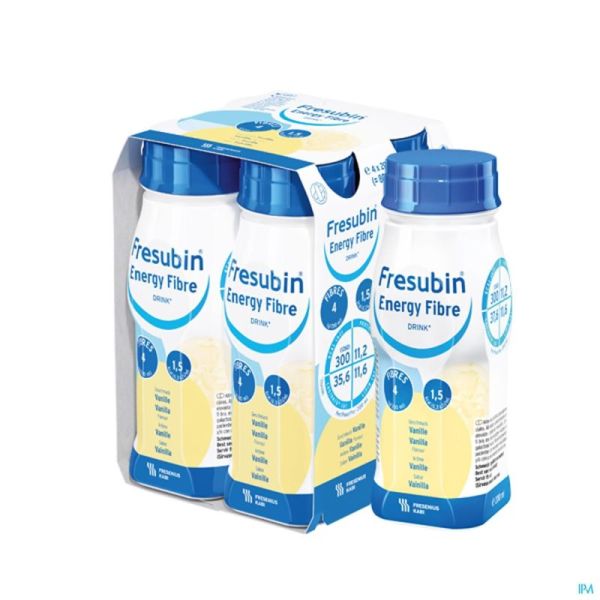 Fresubin Energy Fibre Drink Vanille 4x200 Ml