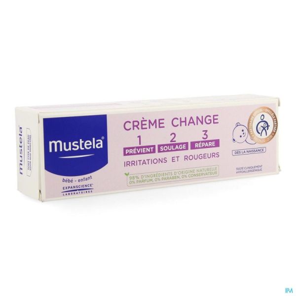 Mustela Bébé Crème pour le Change 1-2-3 100 Ml