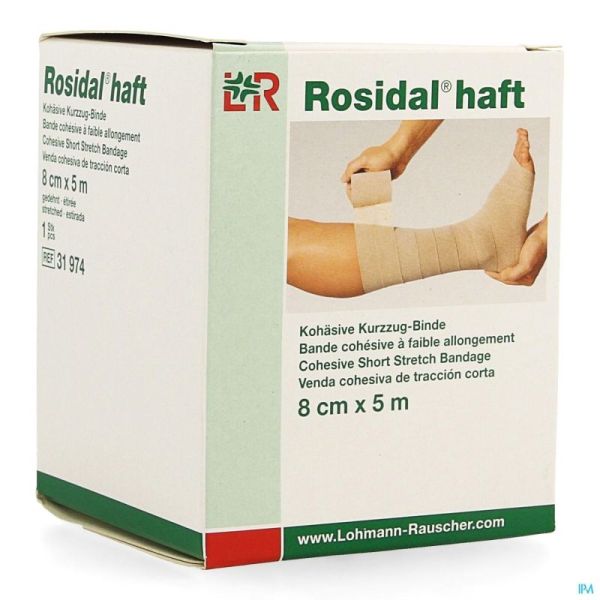 Rosidal Haft Bande Cohesive 8cmx5m 31974