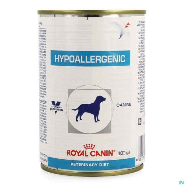 Royal Canin Veterinary Diet Hypoallergenic Canine 12x400g