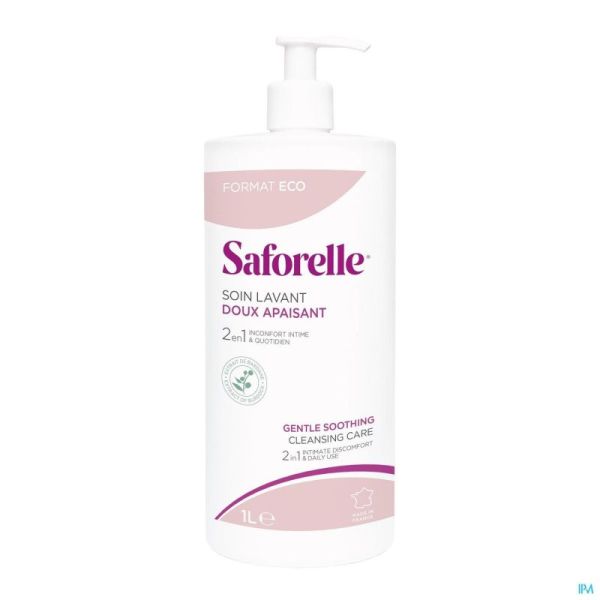 Saforelle Soin Lavant Doux Flacon Pompe 1l