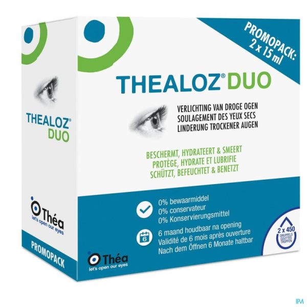 Thealoz Duo Gouttes Oculaires 2x15ml