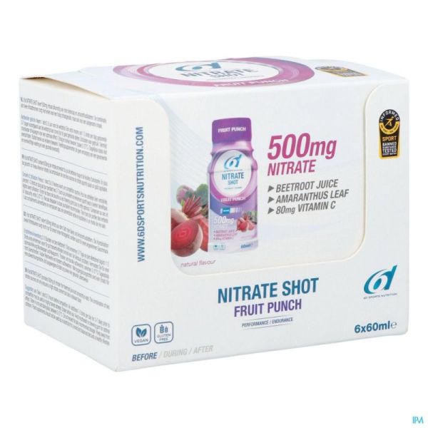6d Nitrate Shot Fruit Punch 6x60ml