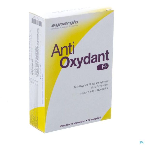 Anti Oxydant F4 Synergia 60 Comprimés