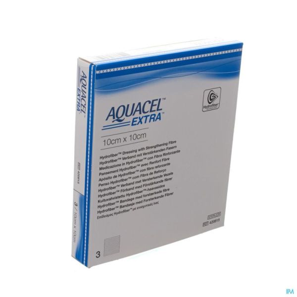 Aquacel Extra Ster 10x10cm 420815 3 Pièce