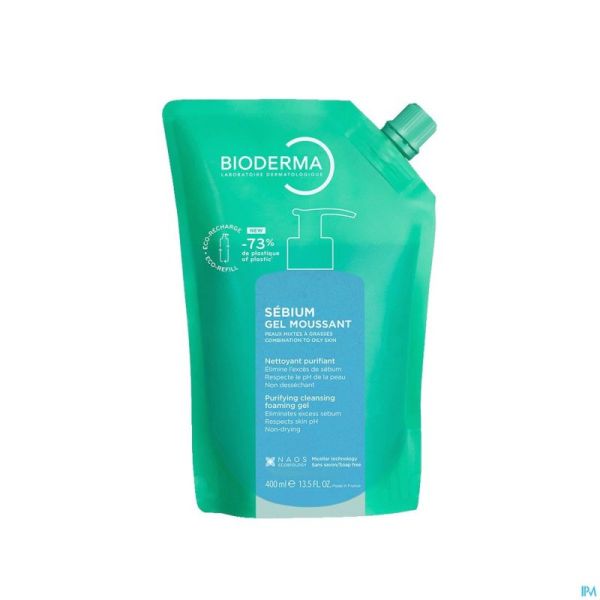 Bioderma Sebium Gel Moussant Recharge 400ml