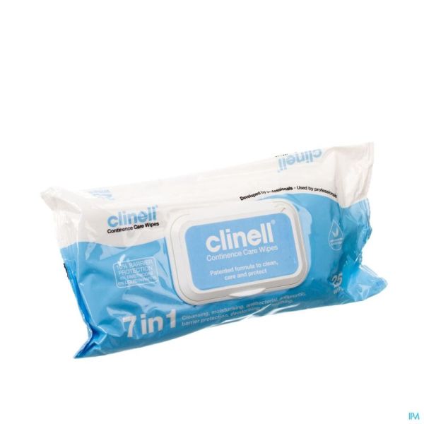 Clinell Continence Care Wipes 25 Pcs