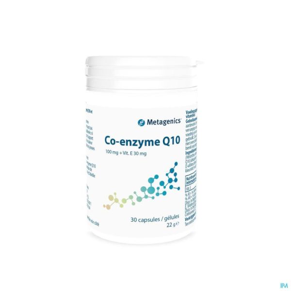 Coenzyme Q10 + Vit E Metagenics 30 Gélules