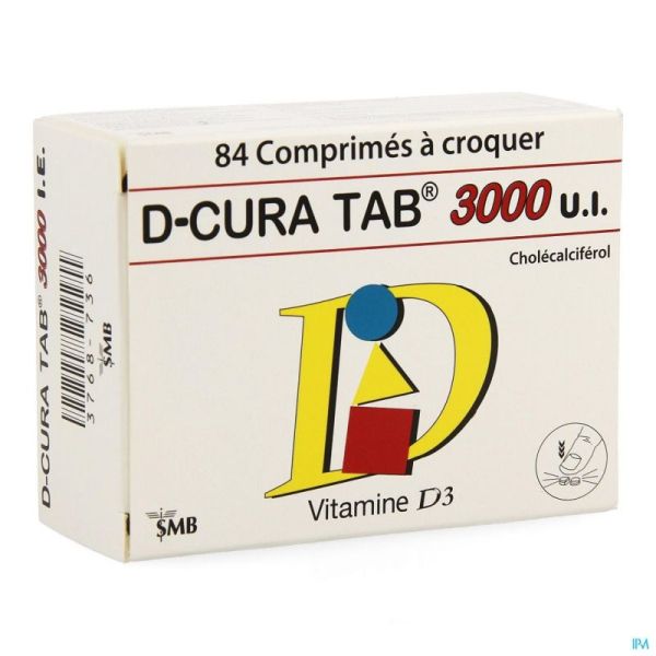 D-cura Tab 3000 Comprimés A Croquer 84