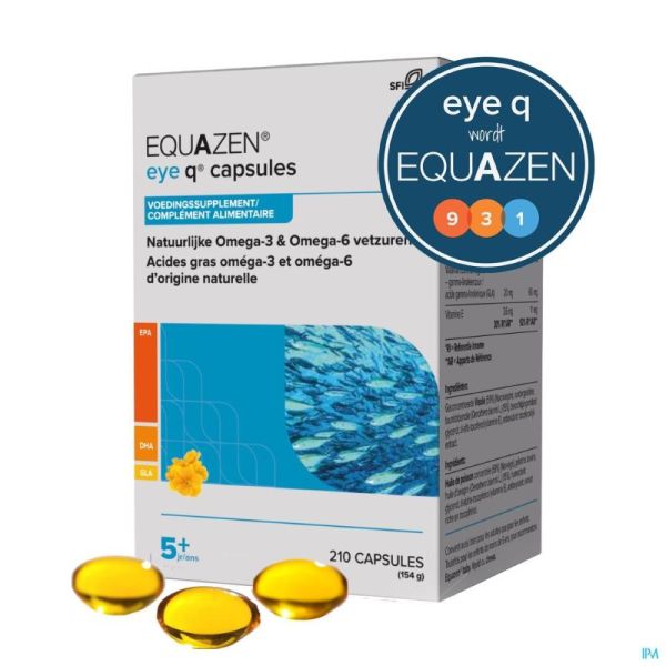 Equazen Omega 3/6 Pot Gélules 210