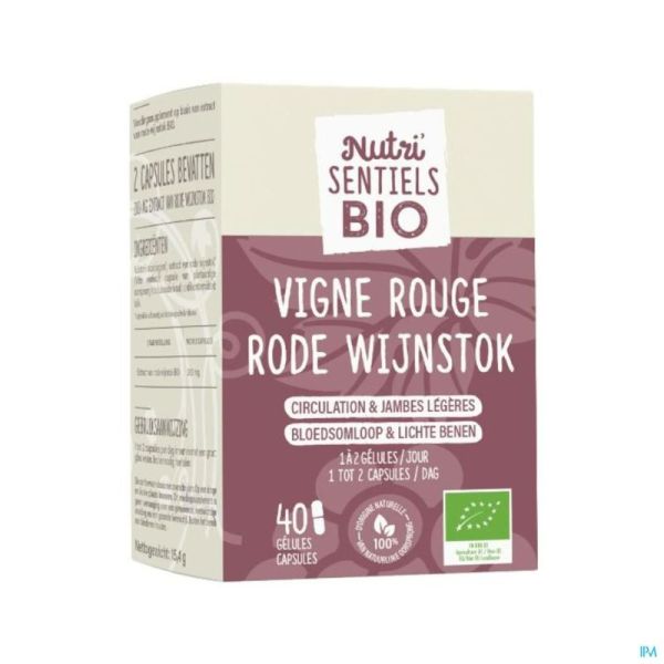 Nutrisentiels Vigne Rouge Bio Comp 40