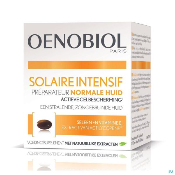 Oenobiol Solaire Intensif Peau Normale 30 Gélules