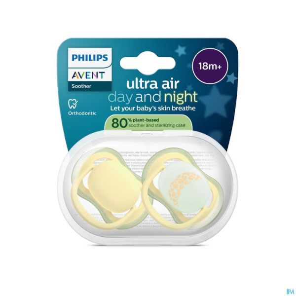 Philips Avent Sucette +18m Air Nuit/jour 2