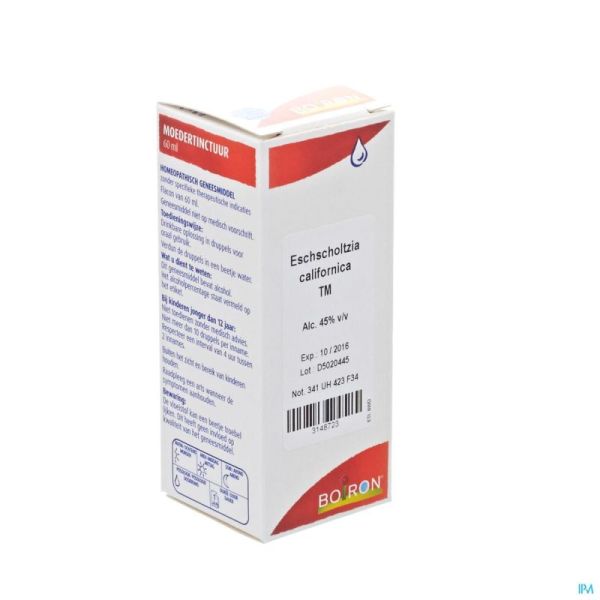 Boiron Eschscholtzia Californica Teinture Mère 60 Ml