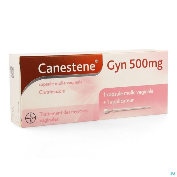 Canestene Gyn 500mg Gélules Molle Us.vaginal1+applic
