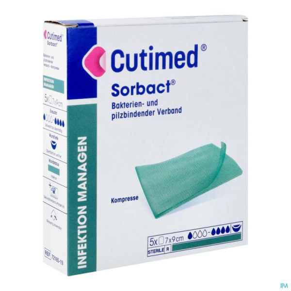 Cutimed Sorbact Cp 7x9 726501 5 Pièce