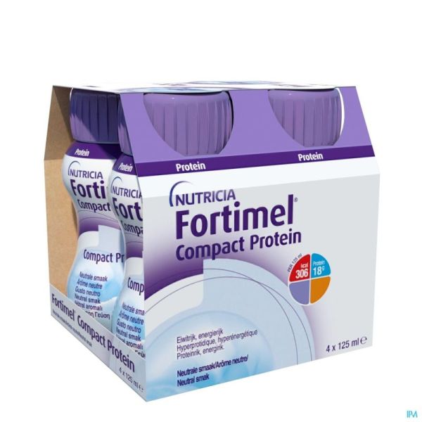 Fortimel Compact Protein Neutre 4x125ml